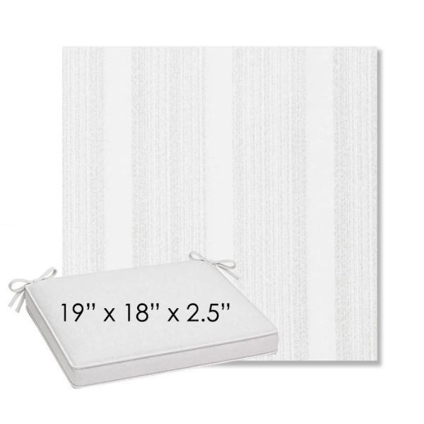 Picture of Compose Linen | Sunbrella® 19" x 18" Outdoor Dining Cushion