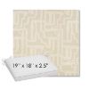 Picture of Escher Alabaster | Sunbrella® 19" x 18" Outdoor Dining Cushion