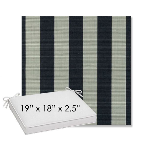 Picture of Expressive Mist | Sunbrella® 19" x 18" Outdoor Dining Cushion