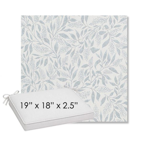 Picture of Exquisite Mist | Sunbrella® 19" x 18" Outdoor Dining Cushion