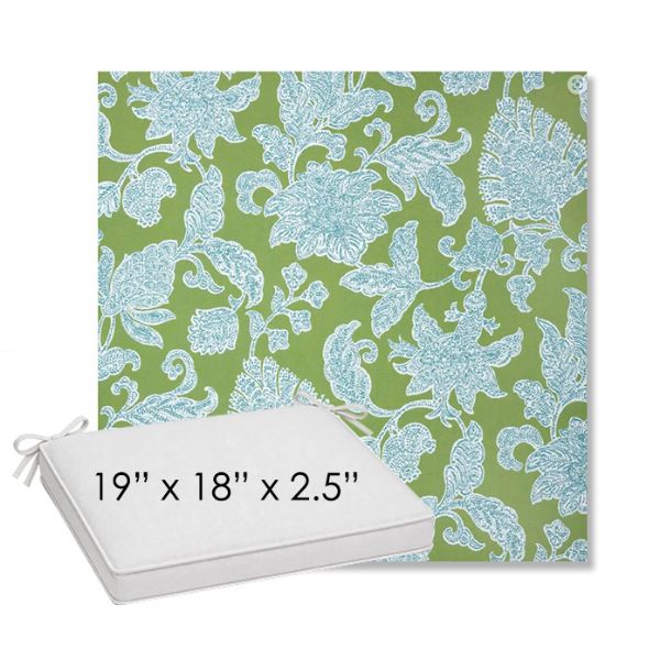 Picture of Floral Song Spring | Sunbrella® 19" x 18" Outdoor Dining Cushion
