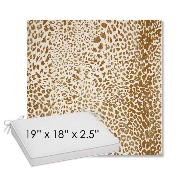 Picture of Instinct Toffee | Sunbrella® 19" x 18" Outdoor Dining Cushion