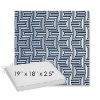 Picture of Key Figure Indigo | Sunbrella® 19" x 18" Outdoor Dining Cushion