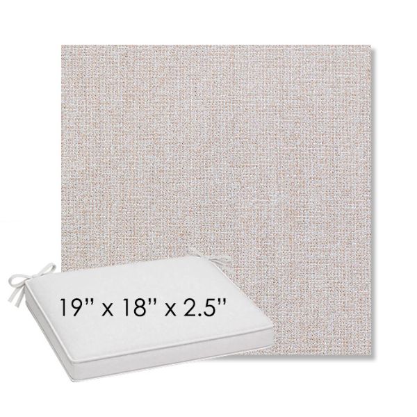Picture of Kismet Flax | Sunbrella® 19" x 18" Outdoor Dining Cushion