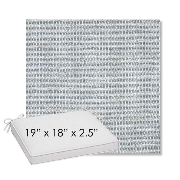 Picture of Kudos Saltwater | Sunbrella® 19" x 18" Outdoor Dining Cushion