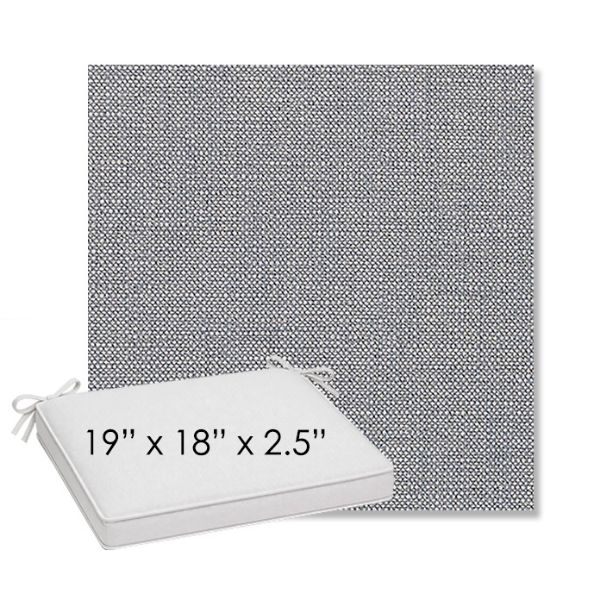 Picture of Linville Denim | Sunbrella® 19" x 18" Outdoor Dining Cushion