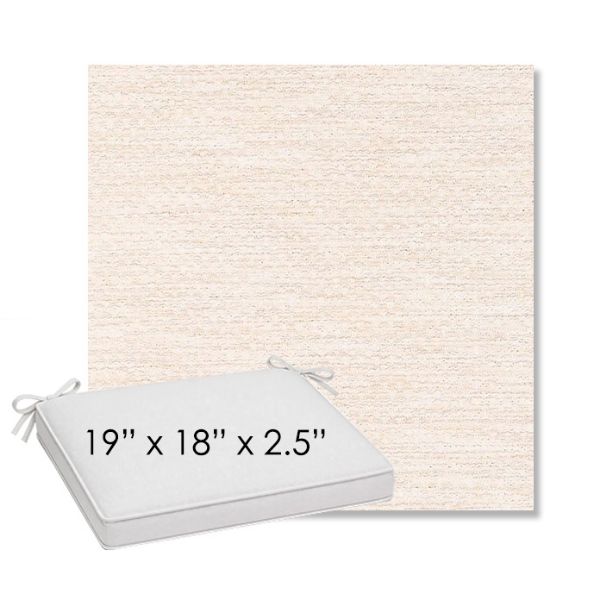 Picture of Litchfield Eggshell | Sunbrella® 19" x 18" Outdoor Dining Cushion