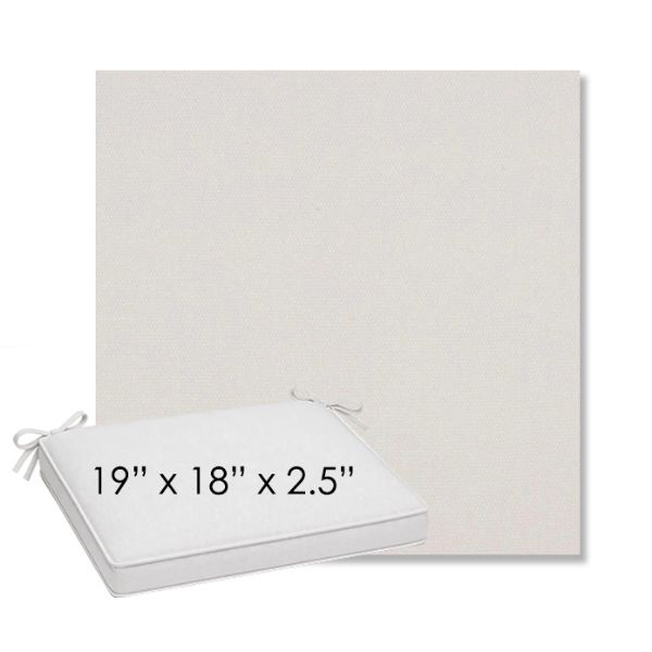 Picture of Lopi Snow | Sunbrella® 19" x 18" Outdoor Dining Cushion