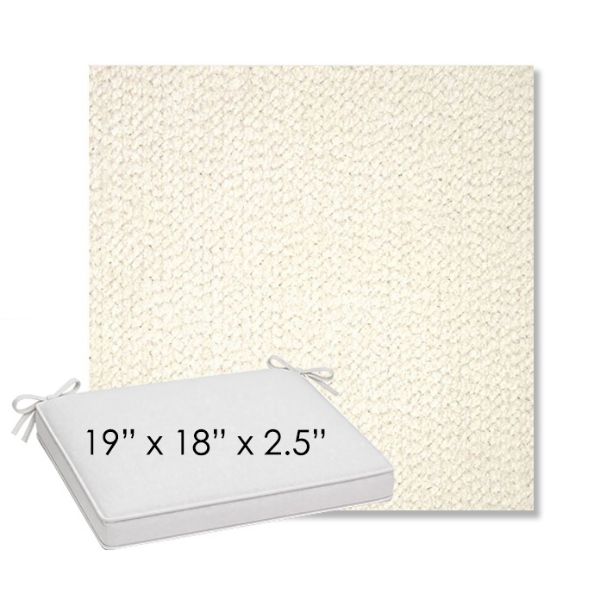 Picture of Margo Snow | Sunbrella® 19" x 18" Outdoor Dining Cushion