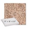 Picture of Martha Floral Dogwood | Sunbrella® 19" x 18" Outdoor Dining Cushion