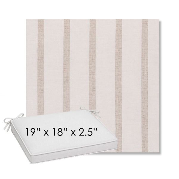 Picture of Mixi Linen | Sunbrella® 19" x 18" Outdoor Dining Cushion
