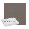 Picture of Natte Carbon Beige | Sunbrella® 19" x 18" Outdoor Dining Cushion