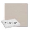 Picture of Natte Linen Chalk | Sunbrella® 19" x 18" Outdoor Dining Cushion
