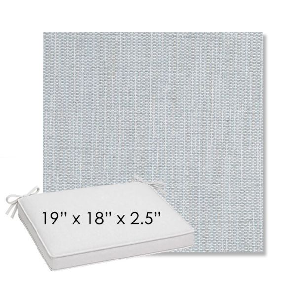 Picture of Nova Chambray | Sunbrella® 19" x 18" Outdoor Dining Cushion