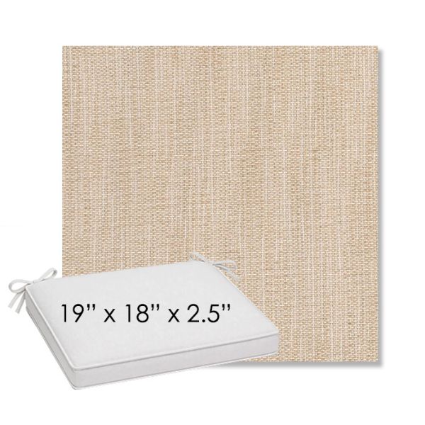 Picture of Nova Oat | Sunbrella® 19" x 18" Outdoor Dining Cushion