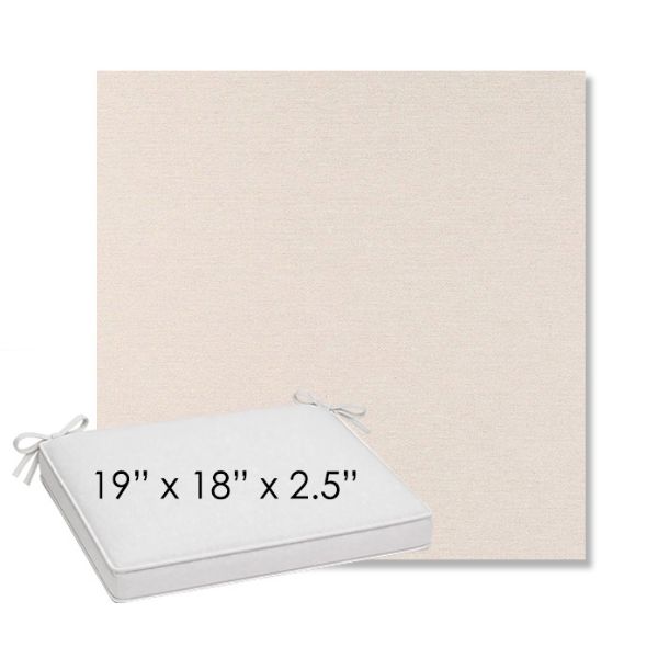 Picture of Nuance Cloud | Sunbrella® 19" x 18" Outdoor Dining Cushion