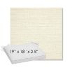 Picture of Piazza Parchment | Sunbrella® 19" x 18" Outdoor Dining Cushion