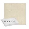 Picture of Pique Flax | Sunbrella® 19" x 18" Outdoor Dining Cushion