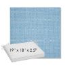 Picture of Pique Sky | Sunbrella® 19" x 18" Outdoor Dining Cushion