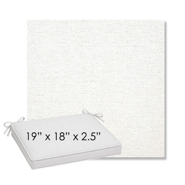 Picture of Platform Salt | Sunbrella® 19" x 18" Outdoor Dining Cushion