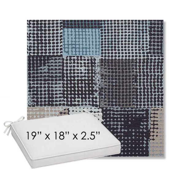 Picture of Pop Patch | Sunbrella® 19" x 18" Outdoor Dining Cushion