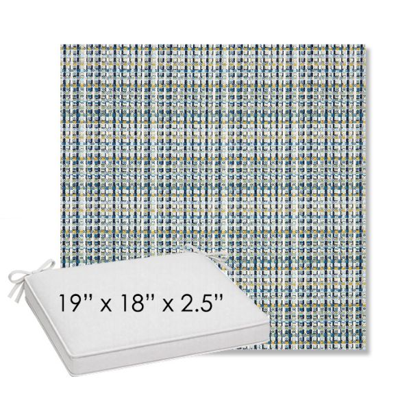 Picture of Principle Lagoon | Sunbrella® 19" x 18" Outdoor Dining Cushion
