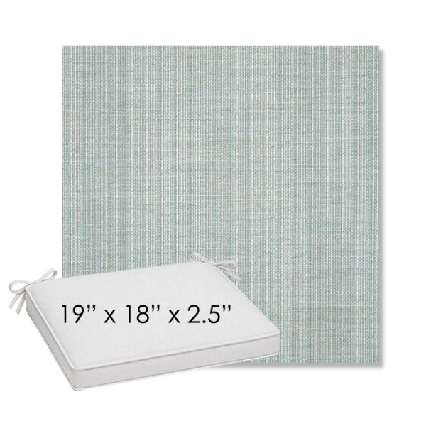Picture of Proven Seaglass | Sunbrella® 19" x 18" Outdoor Dining Cushion