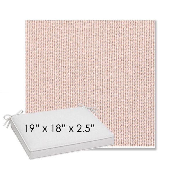 Picture of Replay Clay | Sunbrella® 19" x 18" Outdoor Dining Cushion