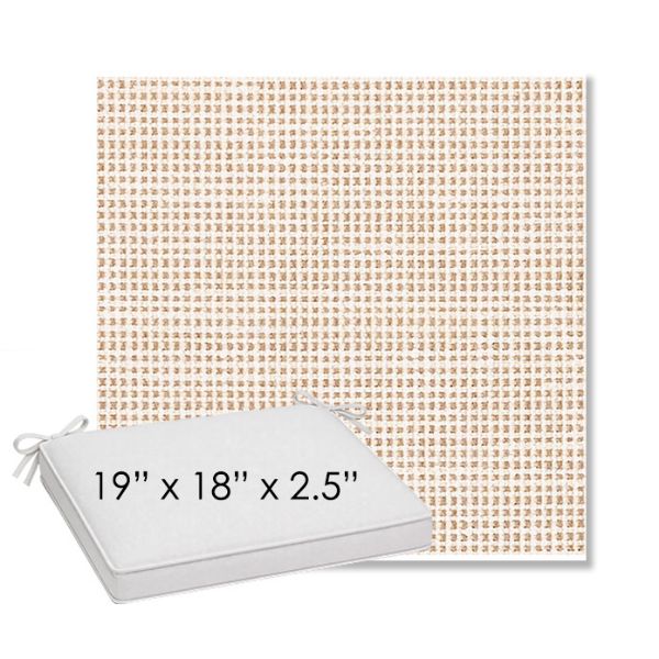 Picture of Rest Bisque | Sunbrella® 19" x 18" Outdoor Dining Cushion