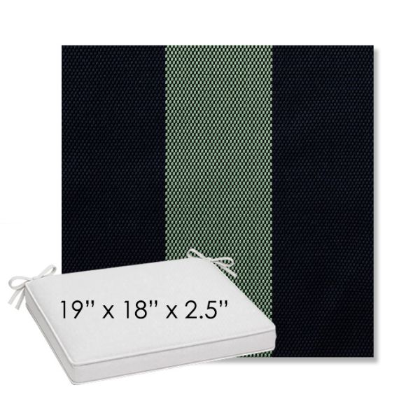 Picture of Rothko Mint Julep | Sunbrella® 19" x 18" Outdoor Dining Cushion