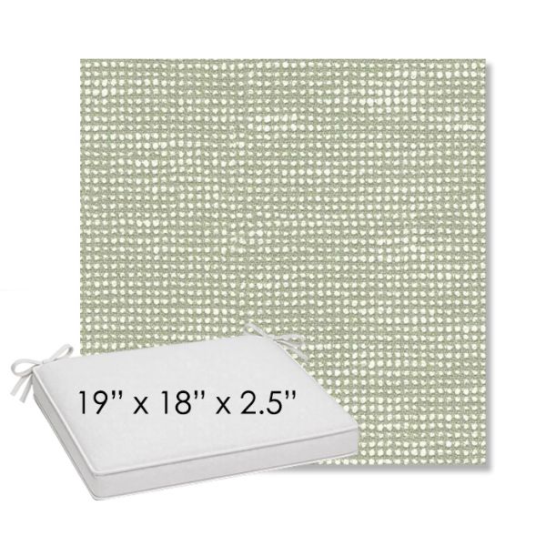 Picture of Slow Spirea | Sunbrella® 19" x 18" Outdoor Dining Cushion
