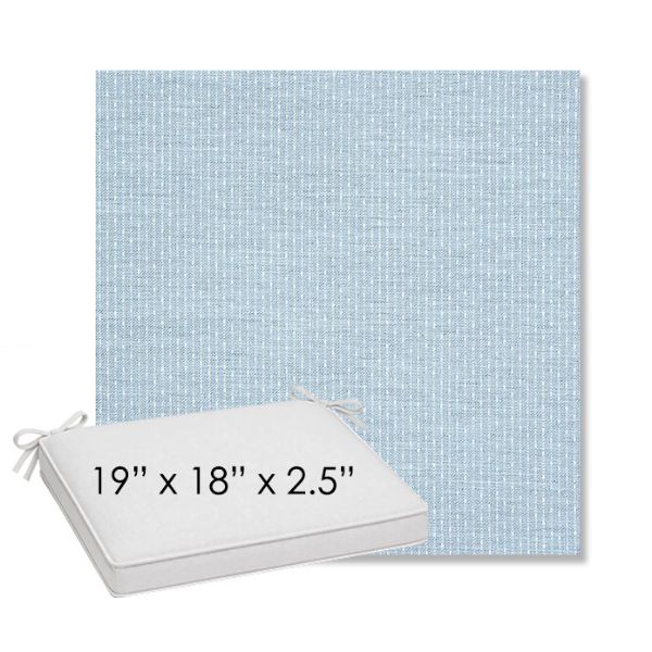 Picture of Solo Ocean | Sunbrella® 19" x 18" Outdoor Dining Cushion