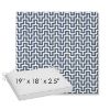 Picture of Underline Denim | Sunbrella® 19" x 18" Outdoor Dining Cushion