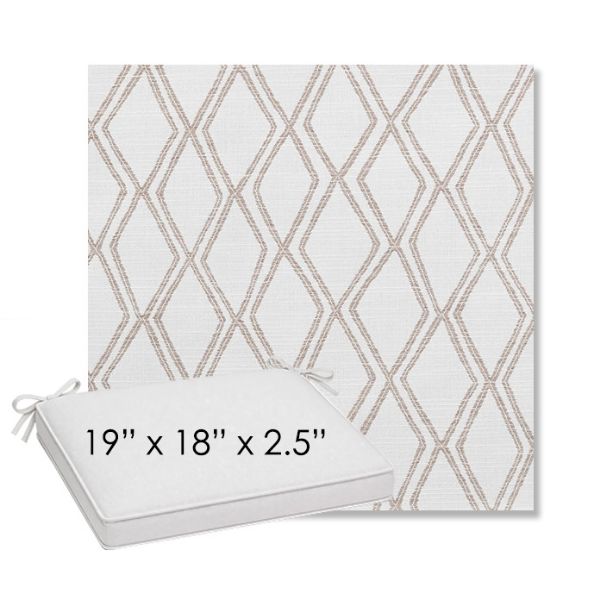 Picture of Voyage Dune | Sunbrella® 19" x 18" Outdoor Dining Cushion