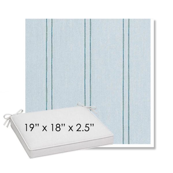 Picture of Wayward Sky | Sunbrella® 19" x 18" Outdoor Dining Cushion