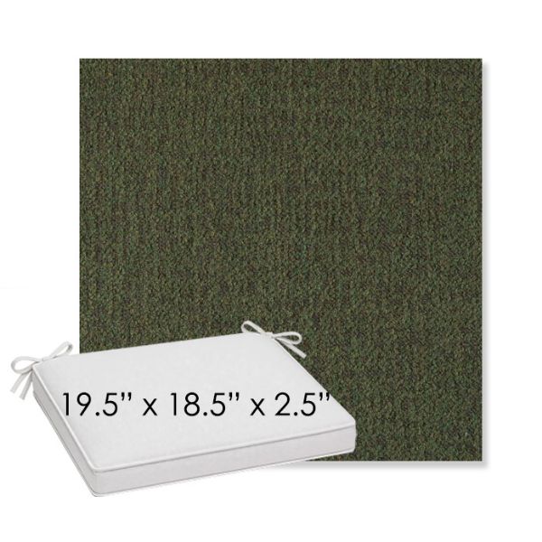 Picture of Abstraction Juniper | Sunbrella® 19.5" x 18.5" Outdoor Dining Cushion