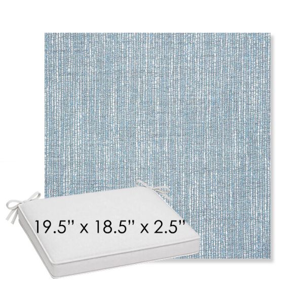 Picture of Adena Celeste | Sunbrella® 19.5" x 18.5" Outdoor Dining Cushion