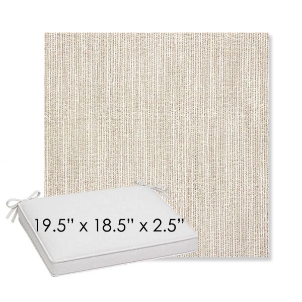 Picture of Adena Sand | Sunbrella® 19.5" x 18.5" Outdoor Dining Cushion