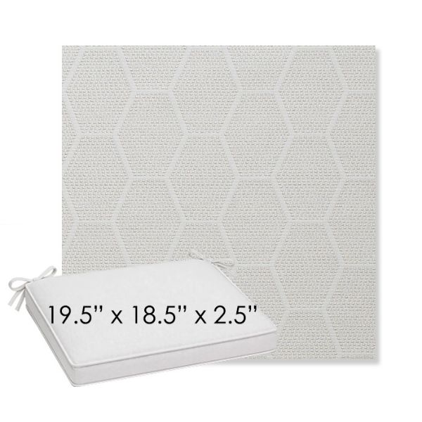 Picture of Amalfi Sand | Sunbrella® 19.5" x 18.5" Outdoor Dining Cushion