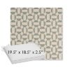 Picture of Assemble Mist | Sunbrella® 19.5" x 18.5" Outdoor Dining Cushion