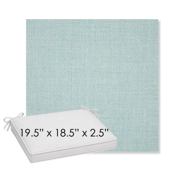 Picture of Bliss Dew | Sunbrella® 19.5" x 18.5" Outdoor Dining Cushion