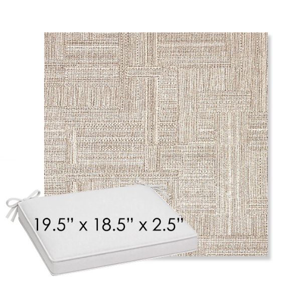 Picture of Boro Walnut | Sunbrella® 19.5" x 18.5" Outdoor Dining Cushion