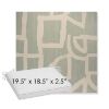 Picture of Brushstroke Duckegg | Sunbrella® 19.5" x 18.5" Outdoor Dining Cushion