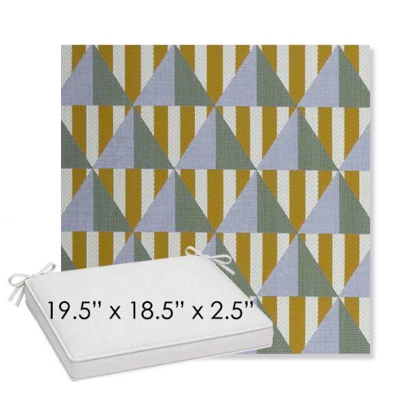 Picture of Buoy Key West | Sunbrella® 19.5" x 18.5" Outdoor Dining Cushion