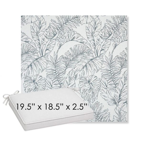 Picture of Calm Laurel | Sunbrella® 19.5" x 18.5" Outdoor Dining Cushion