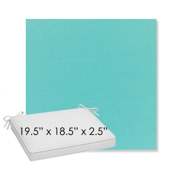 Picture of Canvas Aruba | Sunbrella® 19.5" x 18.5" Outdoor Dining Cushion