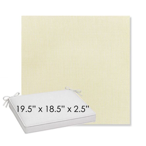 Picture of Canvas Birds Eye | Sunbrella® 19.5" x 18.5" Outdoor Dining Cushion