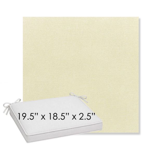 Picture of Canvas Canvas | Sunbrella® 19.5" x 18.5" Outdoor Dining Cushion