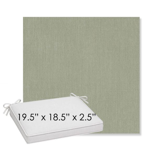 Picture of Canvas Seasalt | Sunbrella® 19.5" x 18.5" Outdoor Dining Cushion