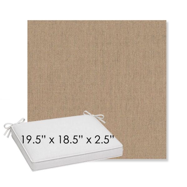Picture of Canvas Trush | Sunbrella® 19.5" x 18.5" Outdoor Dining Cushion